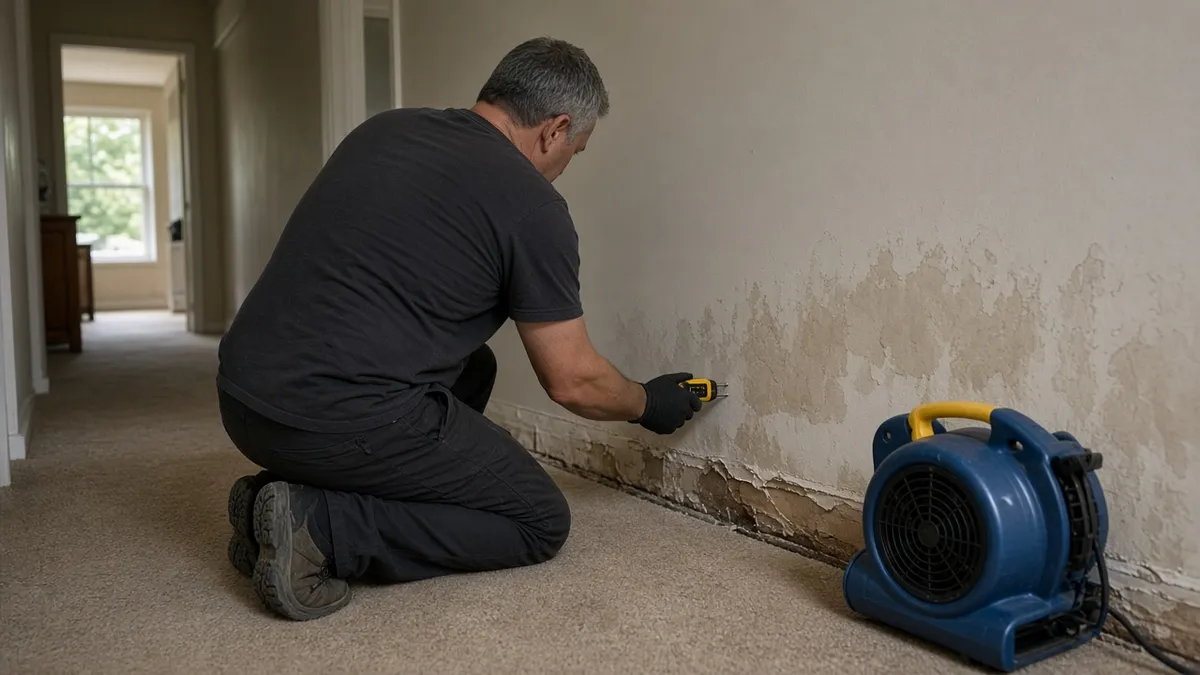 Drying equipment set up in a home during the first 48 hours after a water loss