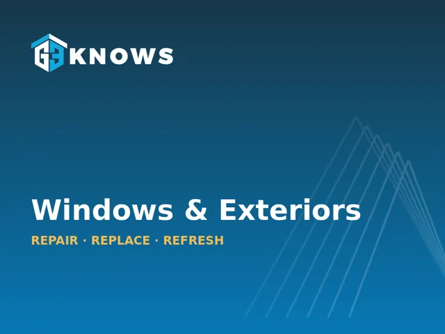 Windows and exteriors
